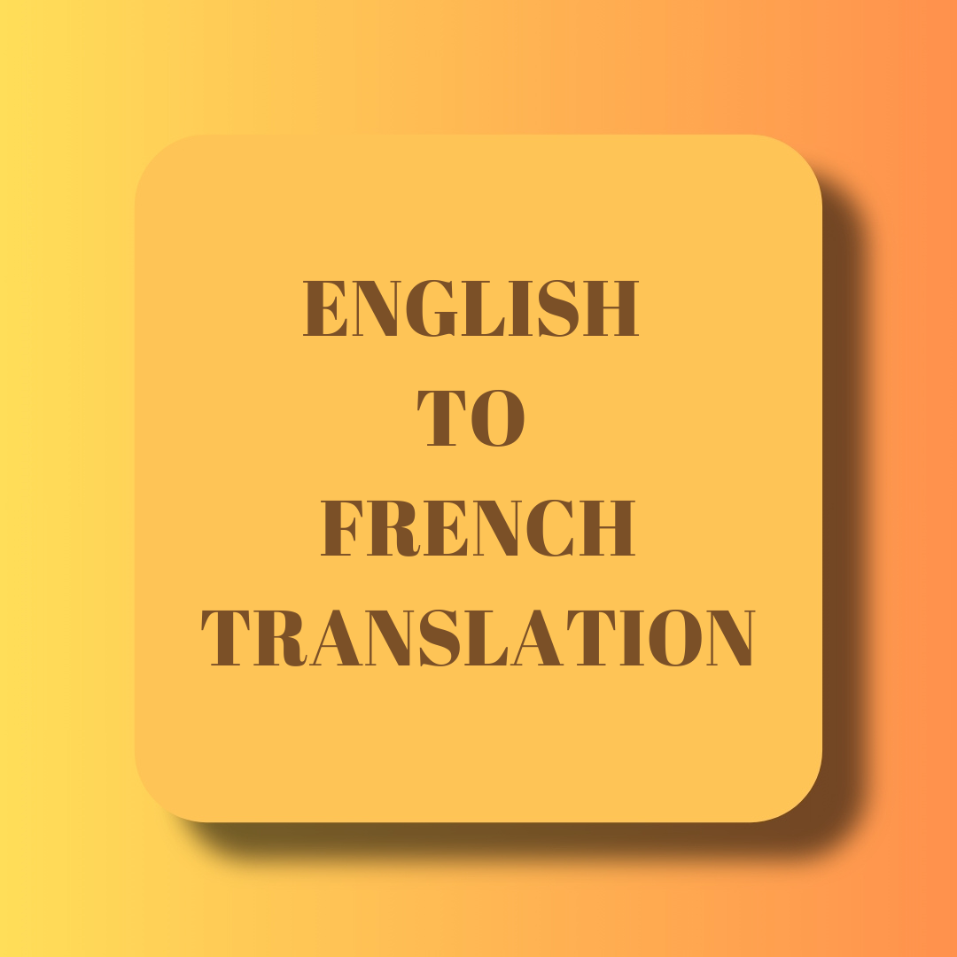 English to French Translation