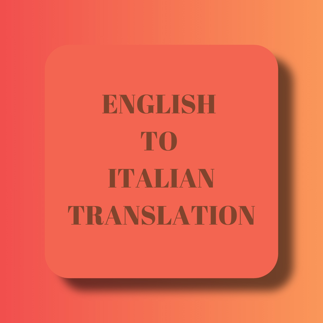 English to Italian Translation