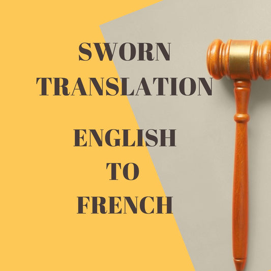 English to French Sworn Translation